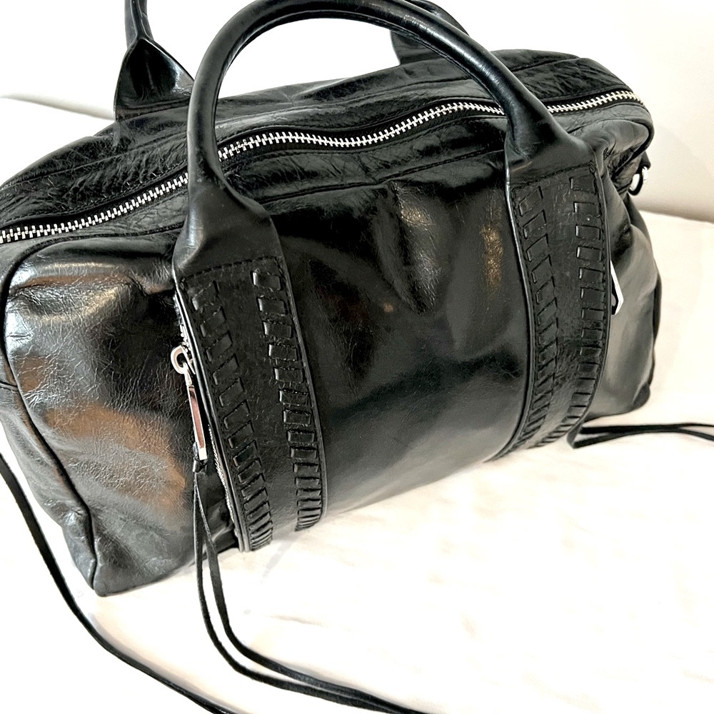 REBECCA MINKOFF Tote Crossbody Hambaxk black leather ❤️